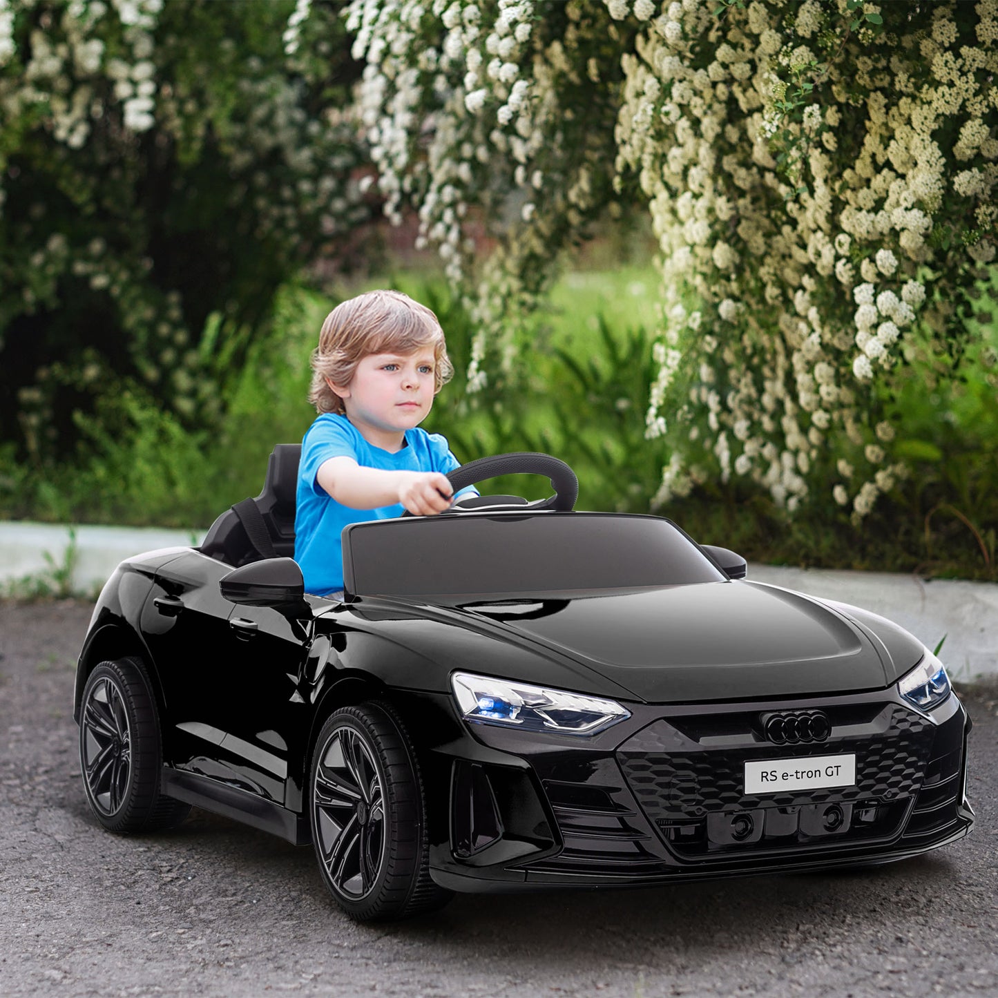 Licenced Audi 3-8 Years Electric Ride-On Car with Parent Remote Control & LED Lights