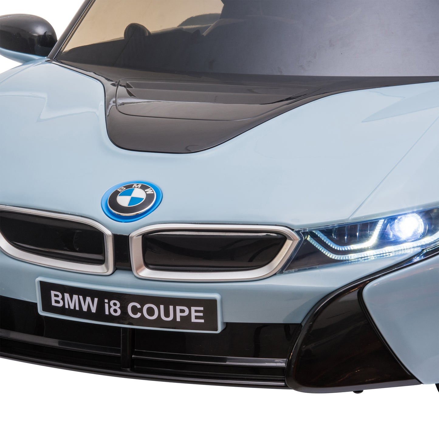 Licensed BMW I8 Coupe 3-8 Years Safe Ride-On Car with Remote Control & Music