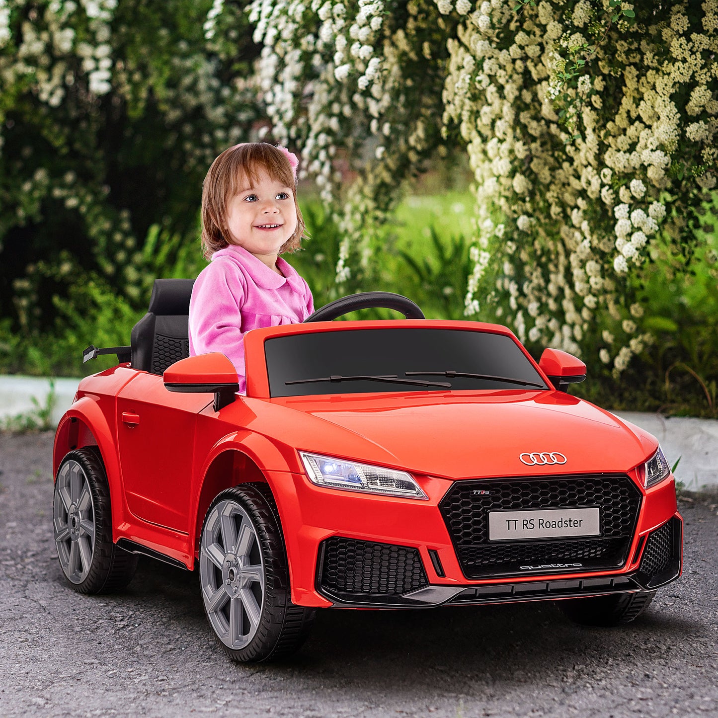 Licensed Audi TT 3-6 Years Safe Ride-On Electric Car with Remote Control & Headlights