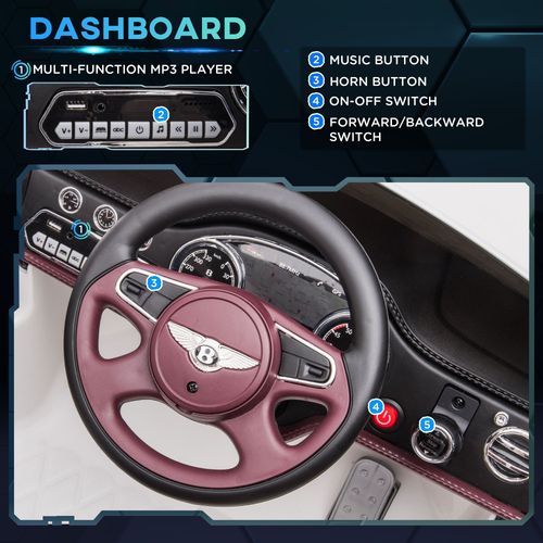 Bentley Mulsanne Licensed 3-6 Years Electric Ride-On Car with Parent Remote Control