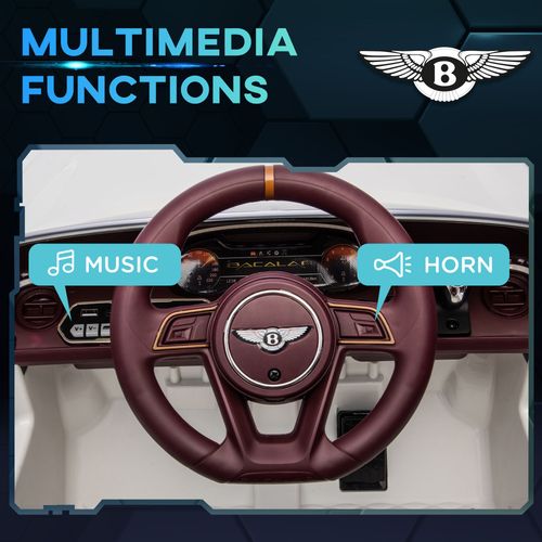 SafeKids 3-5 Years Bentley Bacalar Electric Ride-On Car with Portable Battery