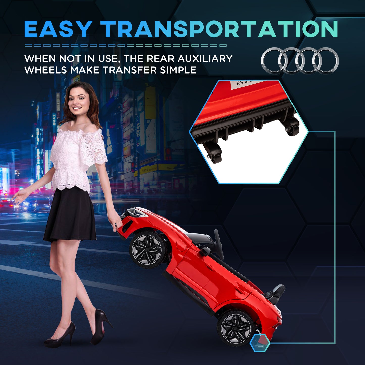Audi RS e-tron GT Licensed 12V Kids Electric Car with Remote Control & Music