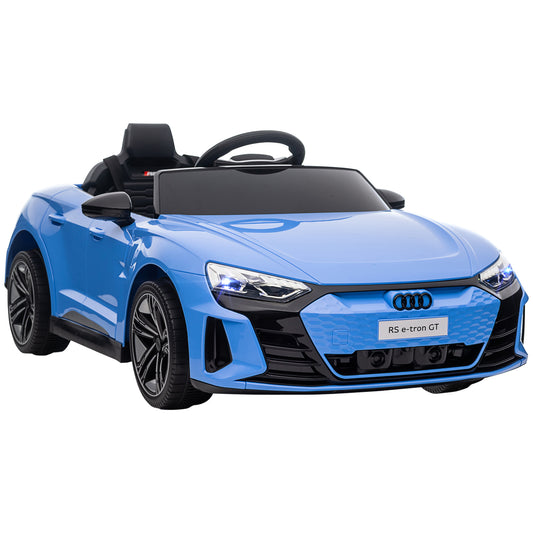 Audi RS E-tron GT Licensed 12V Kids Electric Ride-On Car with Remote Control, Blue