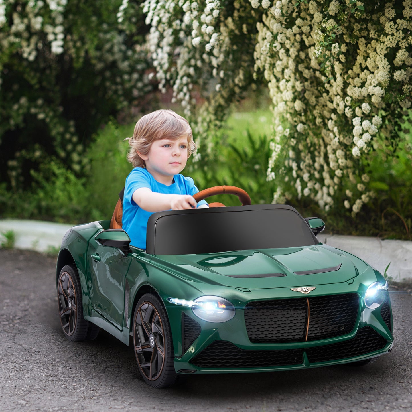 HOMCOM Licensed 3-8 Years Electric Ride-On Bentley Bacalar with Parent Remote Control