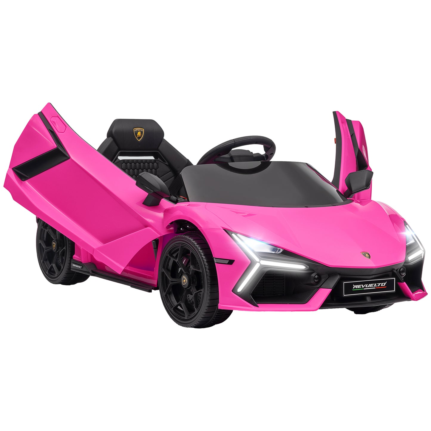 AIYAPLAY 3-8 Years Licensed Lamborghini Revuelto Ride-On Car with Remote Control