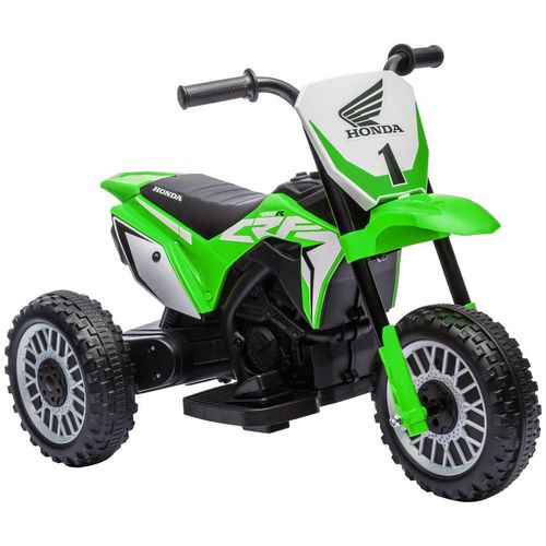 HOMCOM Licensed 6V Kids Electric Motorbike with Horn - Thrilling Green Adventure!