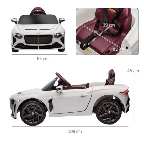 SafeKids 3-5 Years Bentley Bacalar Electric Ride-On Car with Portable Battery