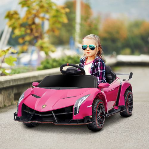 Licensed HOMCOM 3-6 Years Electric Ride-On Lamborghini Veneno with Parent Remote Control