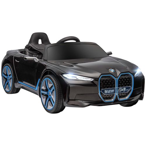 BMW i4 3-6 Years Electric Ride-On Car with Portable Battery - Sleek Black Design