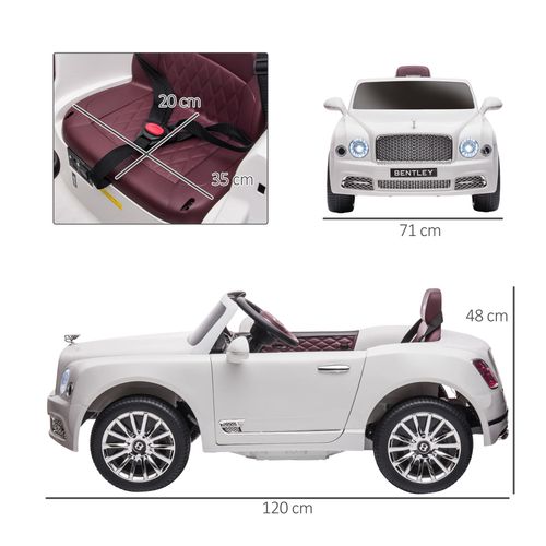Bentley Mulsanne Licensed 3-6 Years Electric Ride-On Car with Parent Remote Control