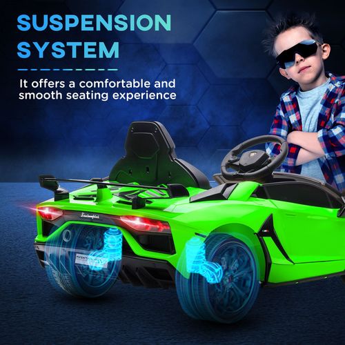 Licensed Lamborghini Aventador 12V Kids Electric Ride-On Car with Parental Control