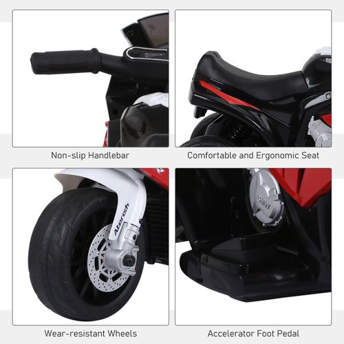 SafeKids 18-36 Months Electric Ride-On BMW Motorcycle with Headlights & Music