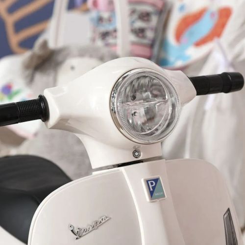 Vespa Licensed 18-36 Months Ride-On Motorcycle with Realistic Features & Safety Design