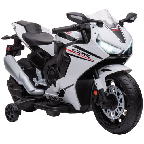 Honda Licensed 6V Kids Electric Motorbike Ride-On Car with Training Wheels