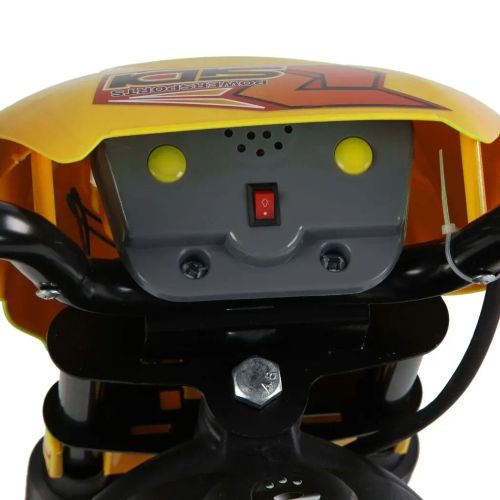 SafeKids 3-6 Years Electric Ride-On Motorcycle with Bright Headlights & Sounds