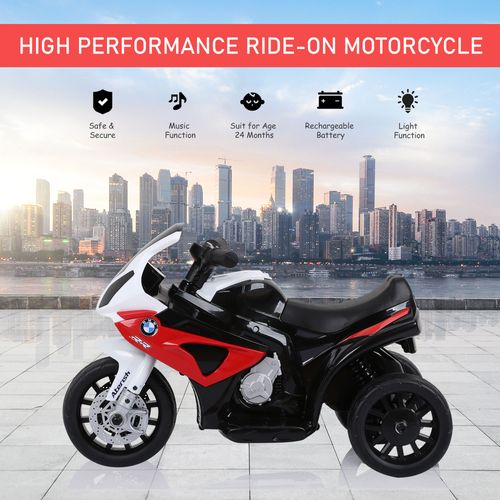 SafeKids 18-36 Months Electric Ride-On BMW Motorcycle with Headlights & Music