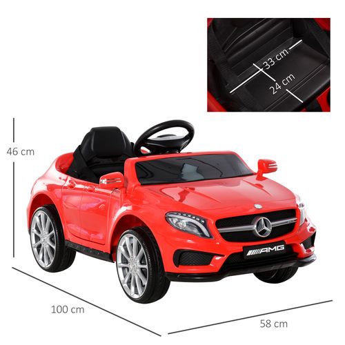 SafeKids 3 Years Licensed Mercedes-Benz Ride-On Car with Remote & Music