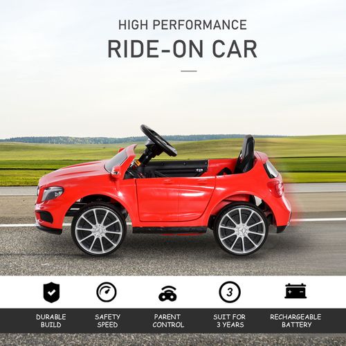 SafeKids 3 Years Licensed Mercedes-Benz Ride-On Car with Remote & Music