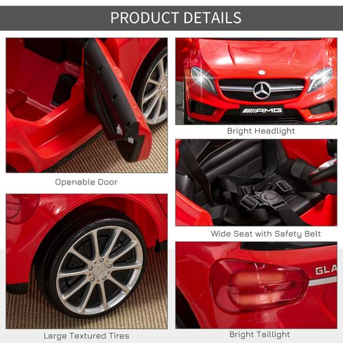 SafeKids 3 Years Licensed Mercedes-Benz Ride-On Car with Remote & Music